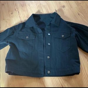 Black jean jacket